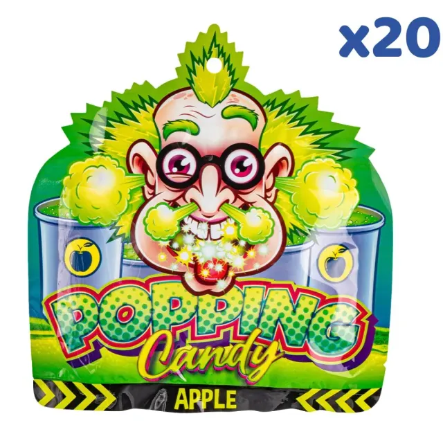 Dr. Sour Popping Candy caramelle frizzanti Apple