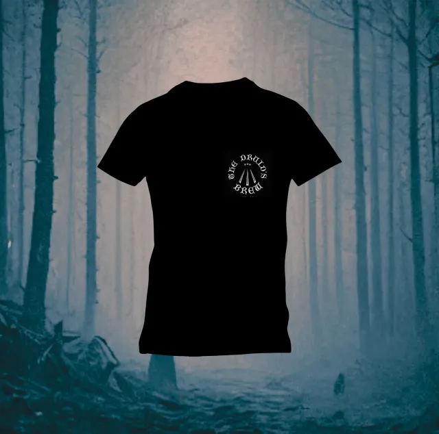 The Druid's Brew maglietta donna nera M logo bianco cotone