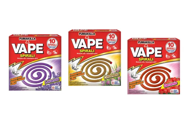 Vape Spirali Profumate Assortite antizanzare 3 pezzi profumate