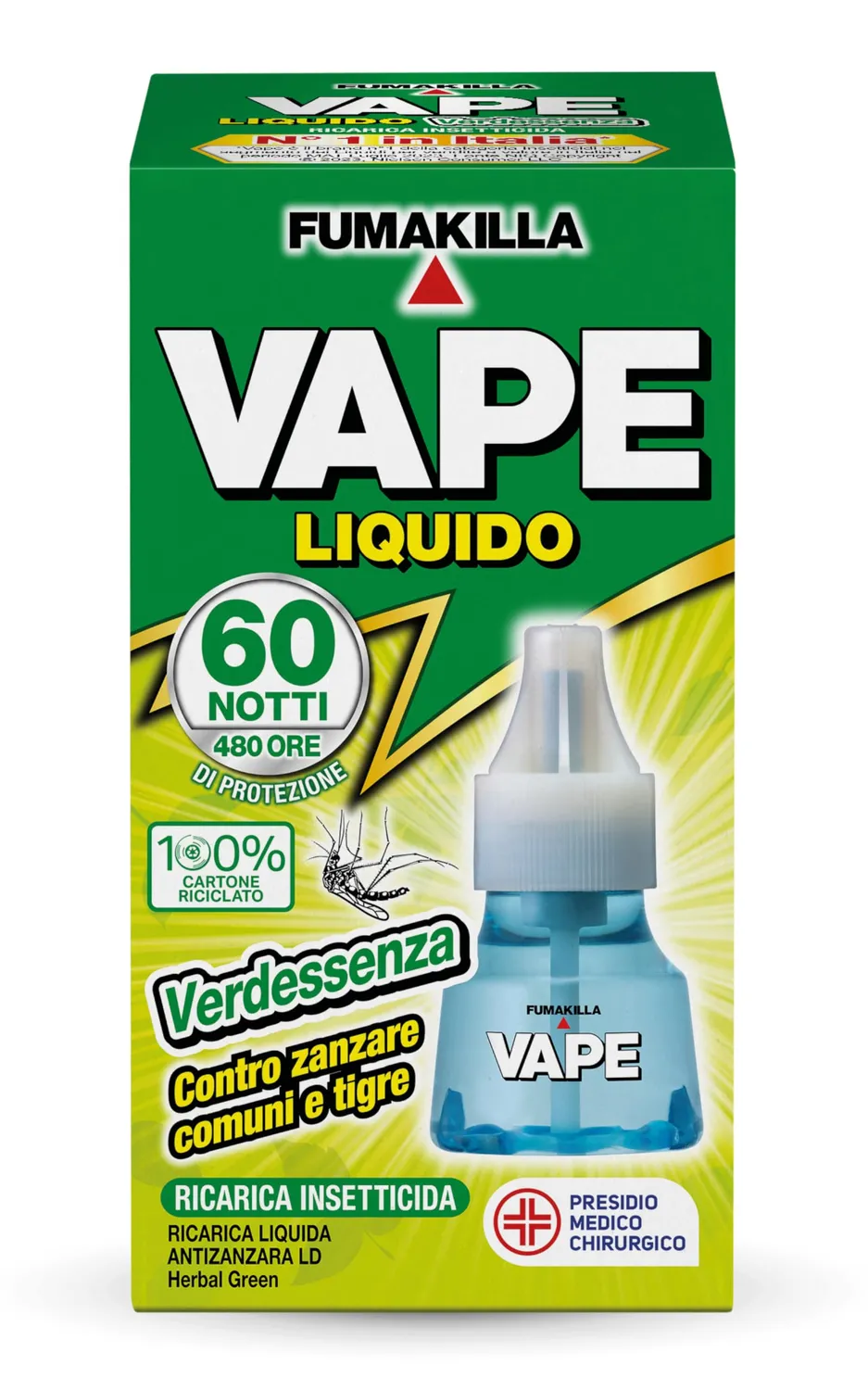 Vape Verdessenza diffusore antizanzare 2+2 ricariche 30 notti