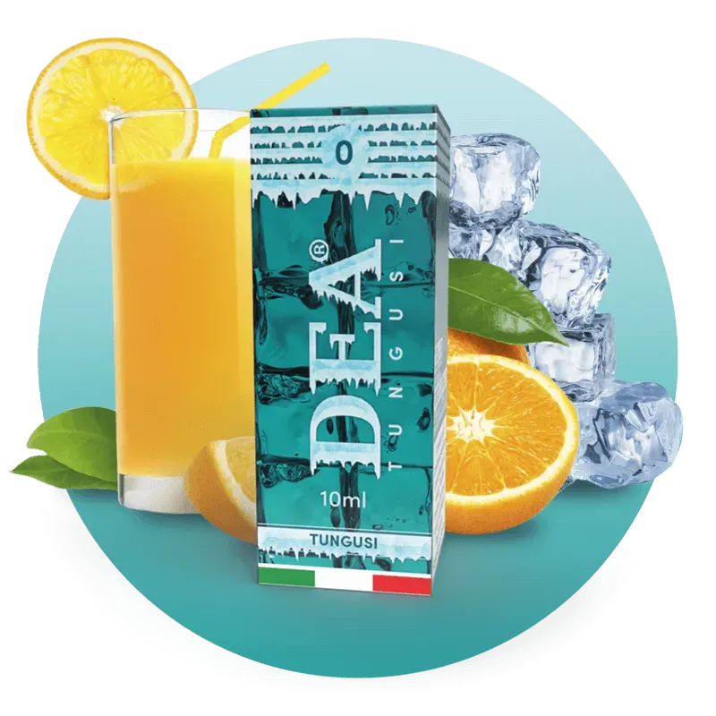 DEA Flavor Tungusi liquido pronto 10ml arancia ghiaccio