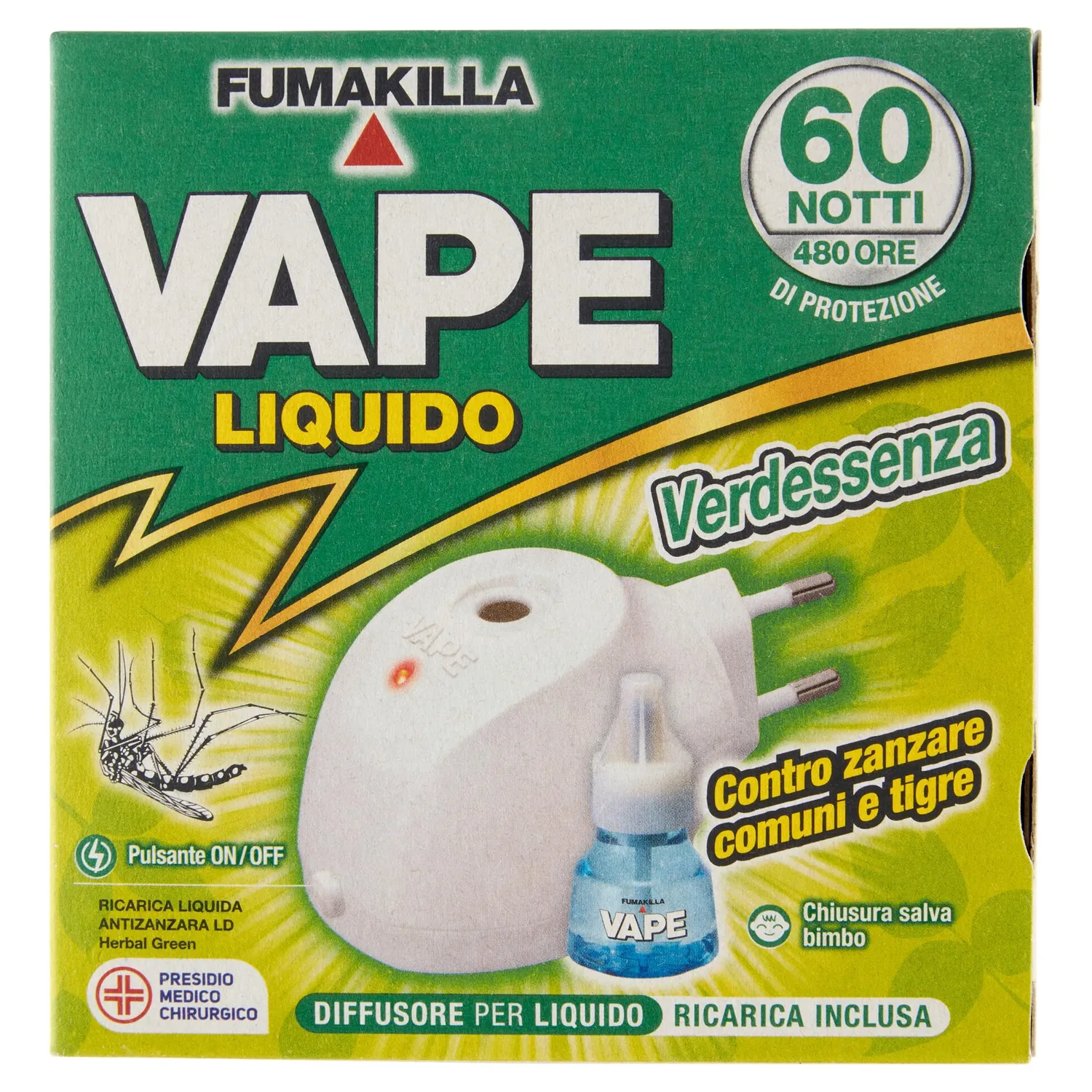 Vape Classic 30 Notti ricarica liquida antizanzare 15ml