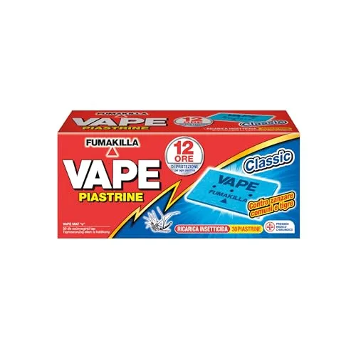 Vape Piastrine Classic insetticida ricarica 30 pezzi citronella
