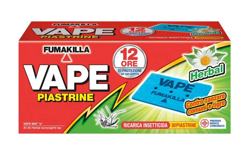 Vape Mat Herbal piastrine antizanzare 30 pezzi erbe
