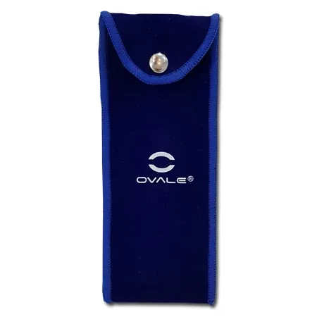 Ovale pouch morbido Small blu portatile