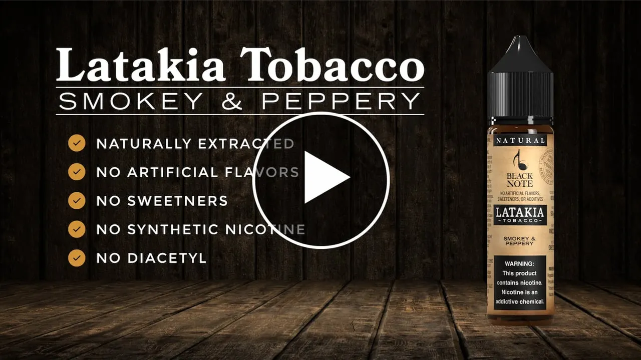 Black Note Quartet Latakia Tobacco liquido svapo tabacco affumicato