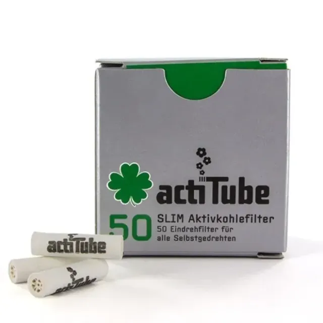 Actitube Slim filtri carboni attivi 7mm 50 pezzi