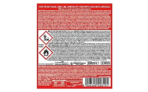Vape Tecno Ragni Cimici Millepiedi insetticida spray 300ml