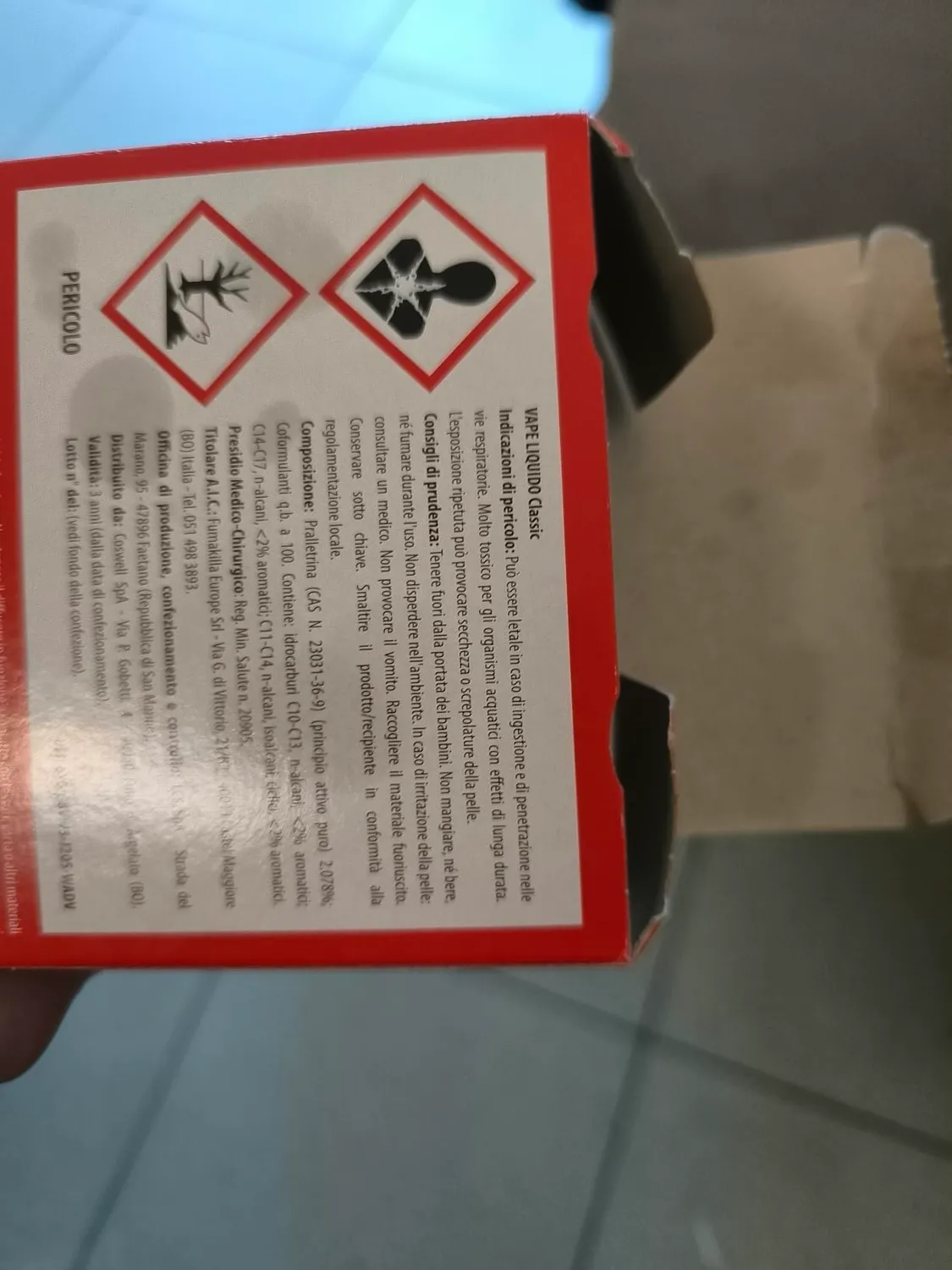 Vape diffusore elettrico antizanzare con ricarica 30 Notti 15ml