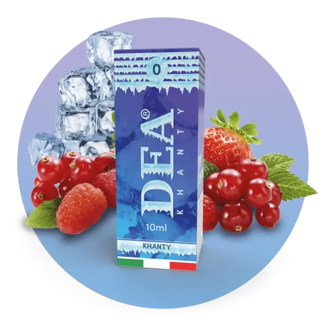 DEA Flavor Khanty liquido pronto 10ml senza nicotina frutti rossi