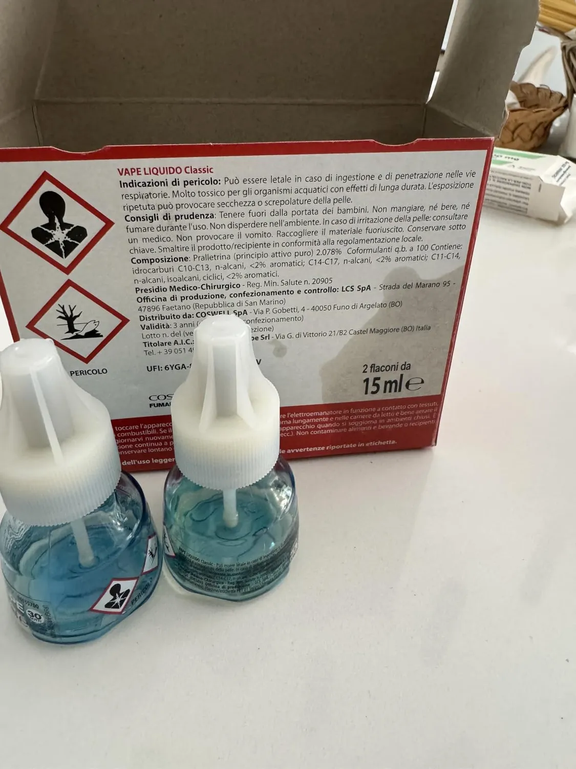 Vape Verdessenza diffusore antizanzare 2+2 ricariche 30 notti