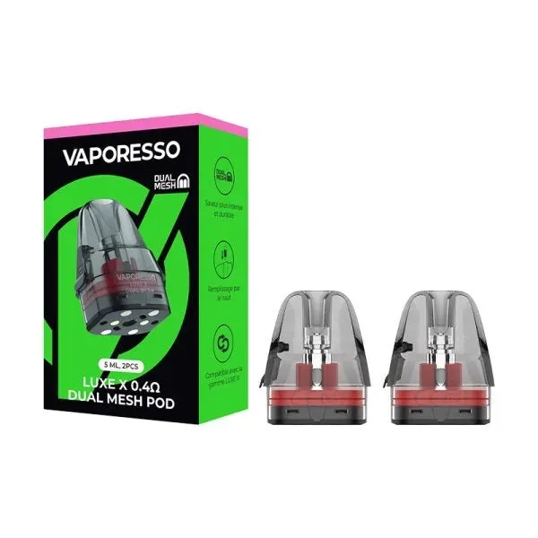 Vaporesso Luxe X Pod Ricambio 2pz 5ml Dual Mesh 0.4ohm