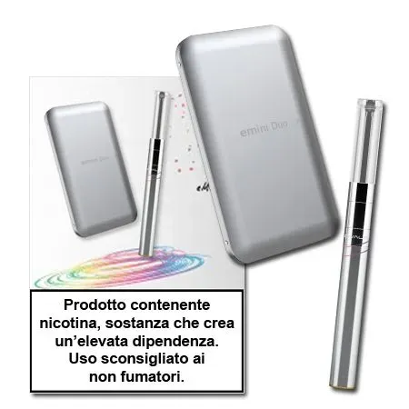 Ovale eMini Duo sigaretta elettronica kit argento PCC