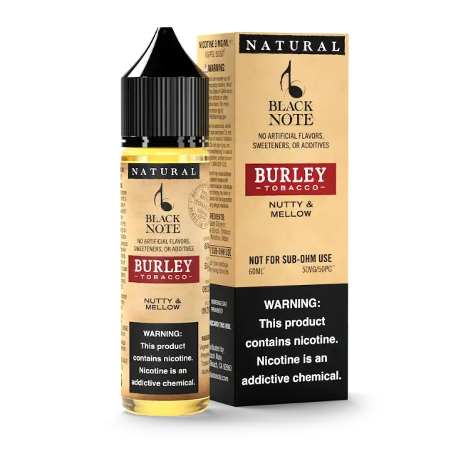 Black Note Burley Tobacco liquido sigaretta elettronica secco nocciola