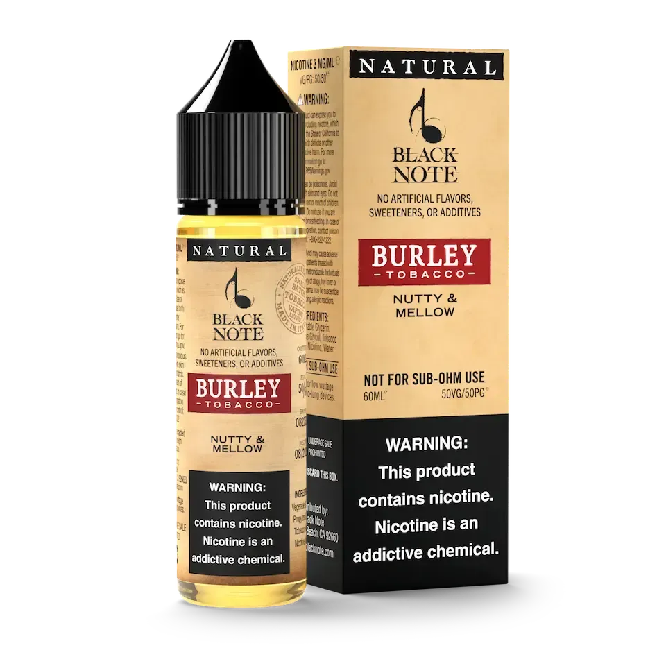 Black Note Burley Tobacco liquido sigaretta elettronica secco nocciola