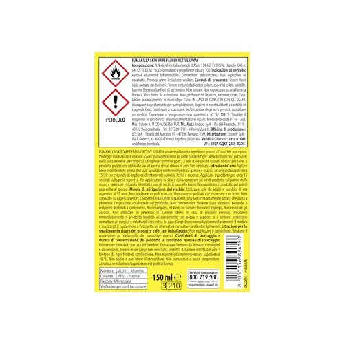 Vape Family Active spray antizanzare 150ml scudo attivo