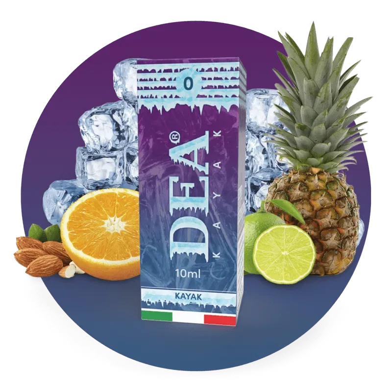 DEA Flavor Kayak liquido pronto 10ml tropicale ghiaccio