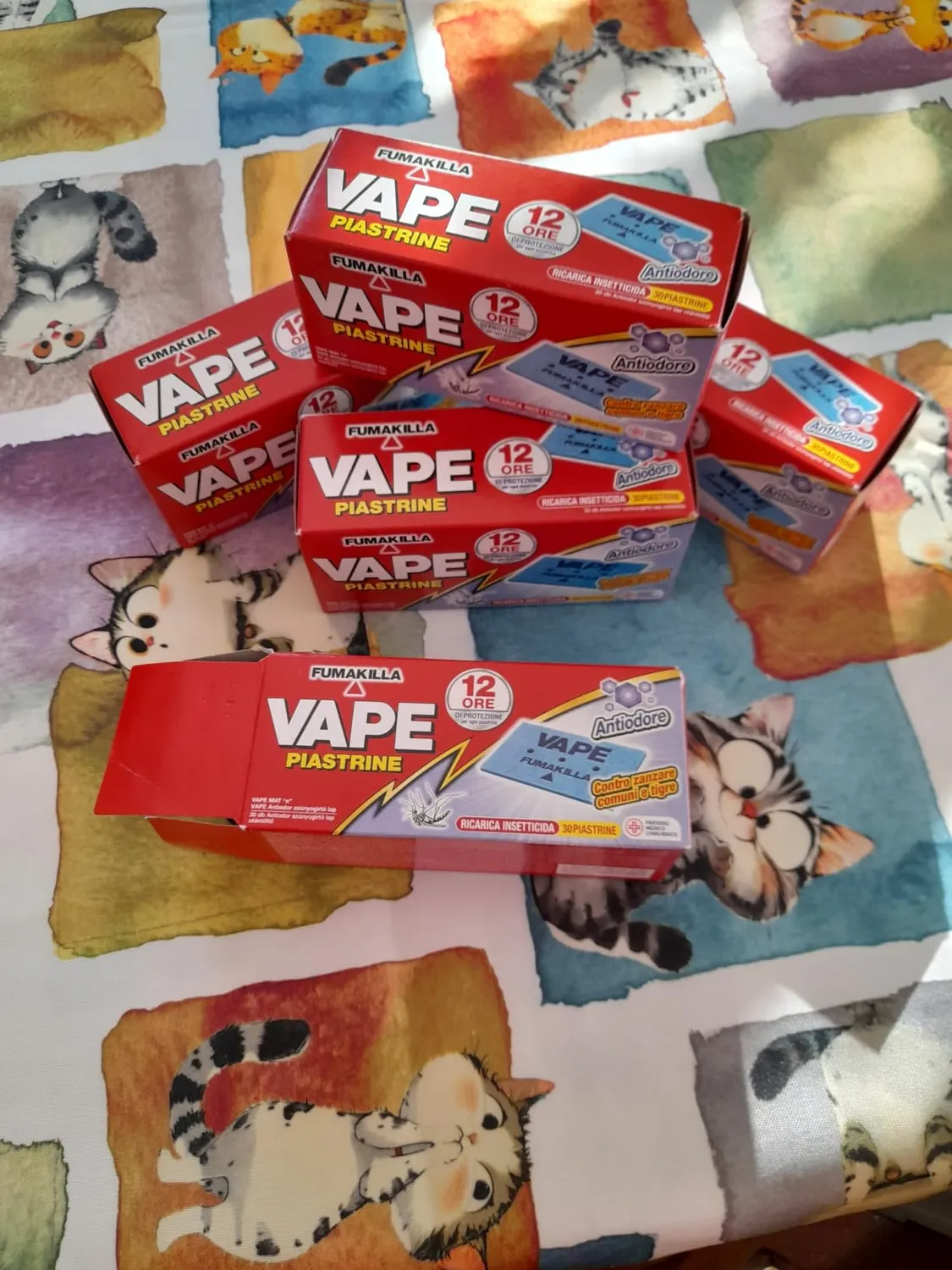 Vape Mat e piastrine zanzare 30 pz protezione 12 ore