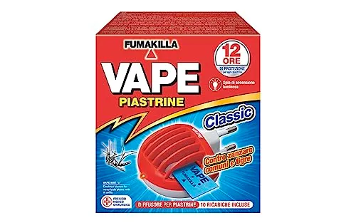 Vape Elettroemanatore Spina Classic + 10 piastrine zanzare