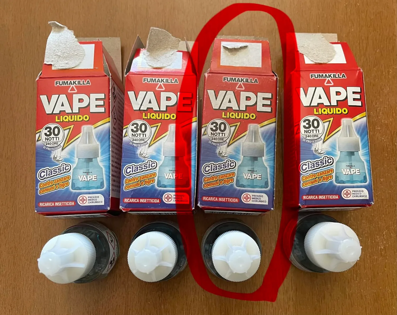 Vape Classic 30 Notti ricarica liquida antizanzare 15ml