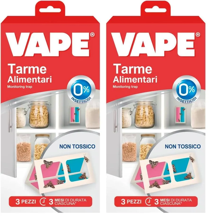Vape Tarme Alimentari trappola adesiva 3 pezzi dispensa