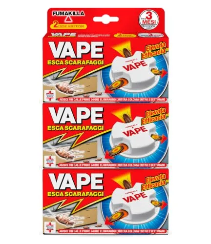 Vape Esca Scarafaggi insetticida gel 6 esche blatte