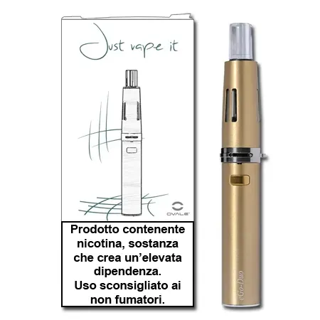 Ovale eGo-Duo kit sigaretta elettronica 2ml oro