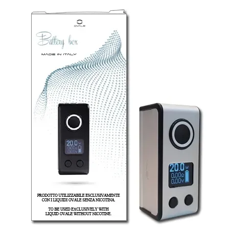 Ovale Battery Box batteria 900 mAh silver