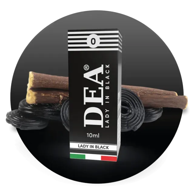 DEA Flavor Lady in Black liquido pronto 10ml liquirizia
