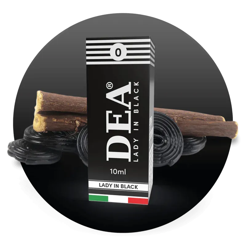 DEA Flavor Lady in Black liquido pronto 10ml liquirizia