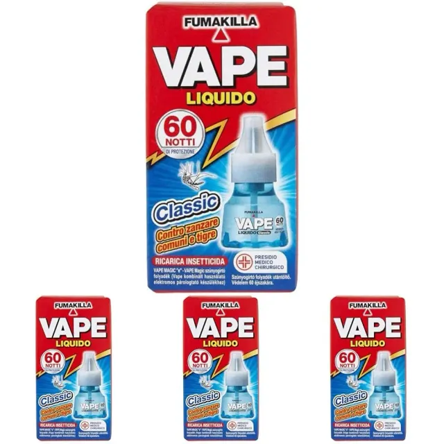 Vape Classic ricarica liquida 60 notti 4x30ml classica
