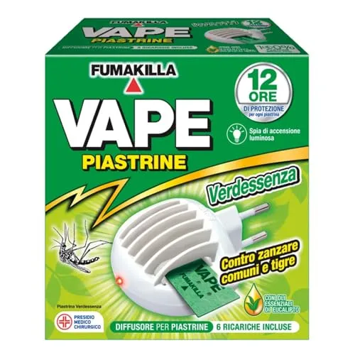 Vape Verdessenza diffusore antizanzare 2+2 ricariche 30 notti