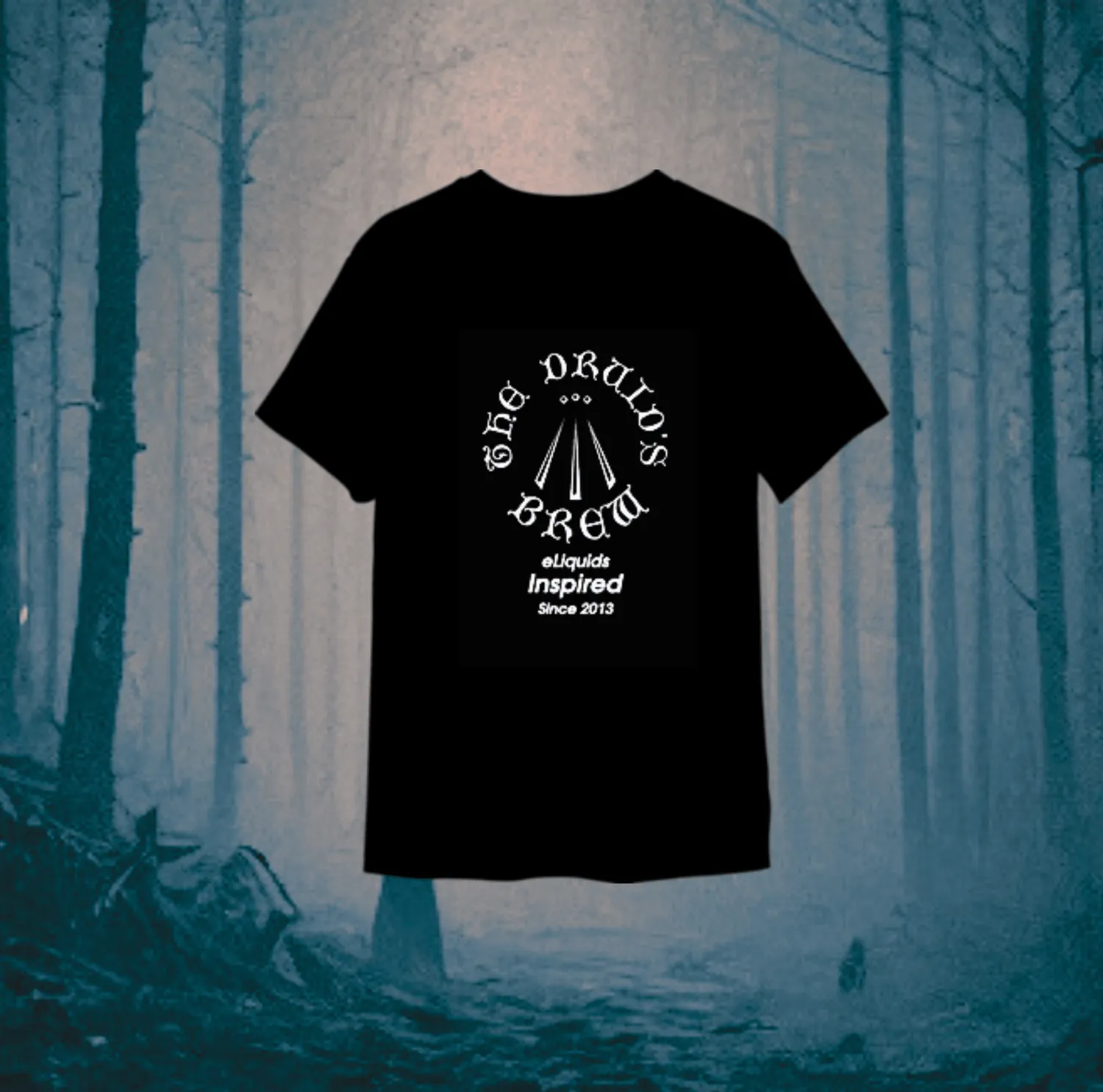 The Druid's Brew Maglietta Uomo Nera L Logo Bianco