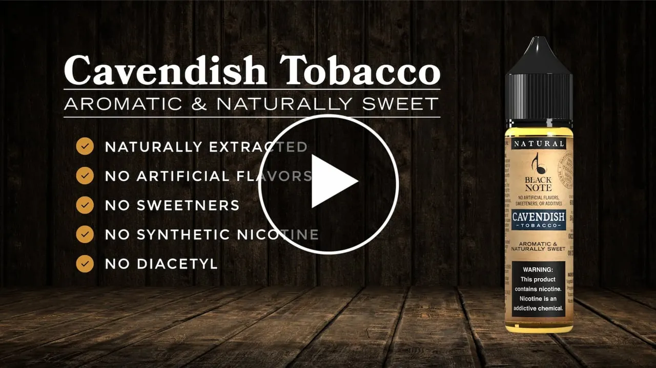 Black Note Cavendish Tobacco liquido sigaretta elettronica pipa dolce