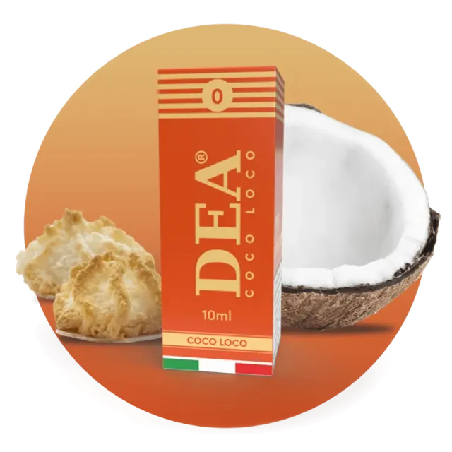 DEA Flavor Coco Loco liquido pronto 10ml biscotto al cocco