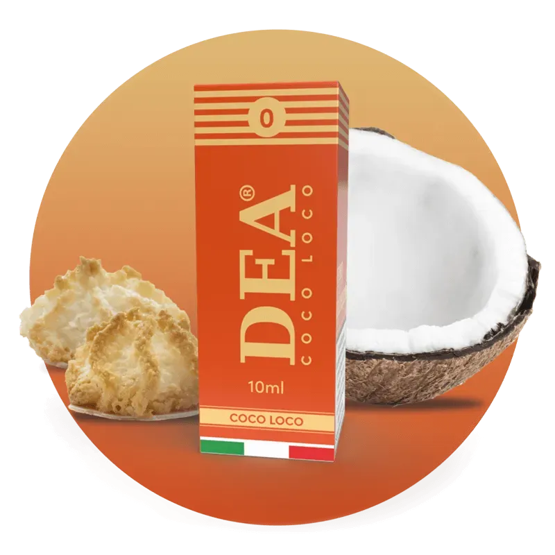 DEA Flavor Coco Loco liquido pronto 10ml biscotto al cocco