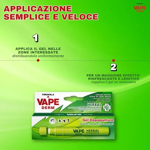 Vape Derm Herbal penna gel dopopuntura 10ml lenitivo