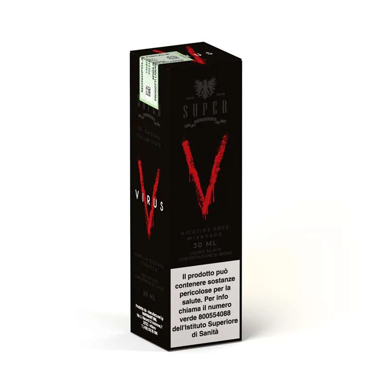 Super Flavor Virus liquido mix and vape 30ml custard