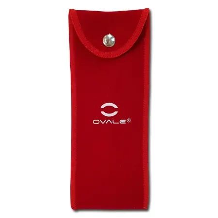 Ovale Pouch Morbido Small custodia rosso