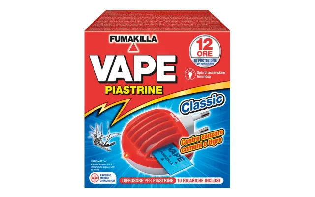 Vape Elettroemanatore Spina Classic + 10 piastrine zanzare