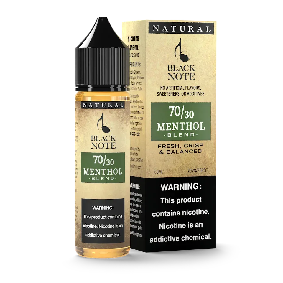 Black Note Menthol Tobacco liquido sigaretta elettronica mentolo fresco