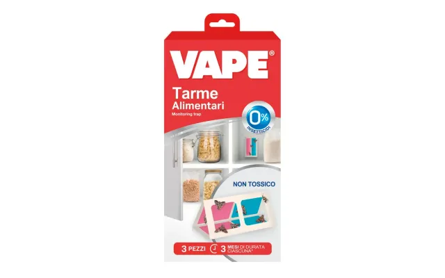 Vape Tarme Alimentari trappola adesiva 3 pezzi dispensa