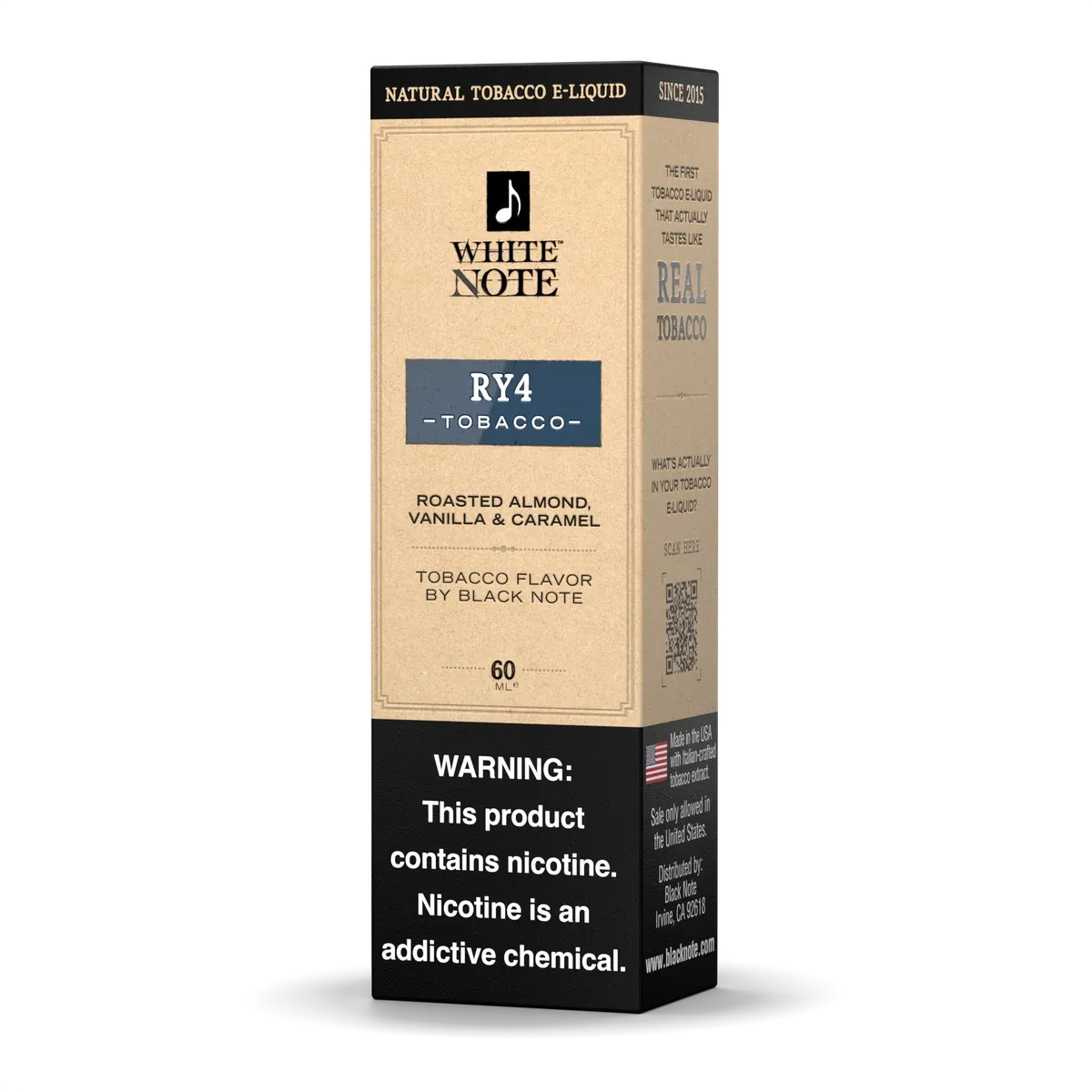 Black Note White Note RY4 liquido svapo 60ml tabacco dolce