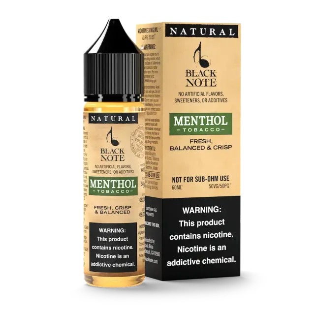 Black Note Menthol Tobacco liquido sigaretta elettronica mentolo fresco