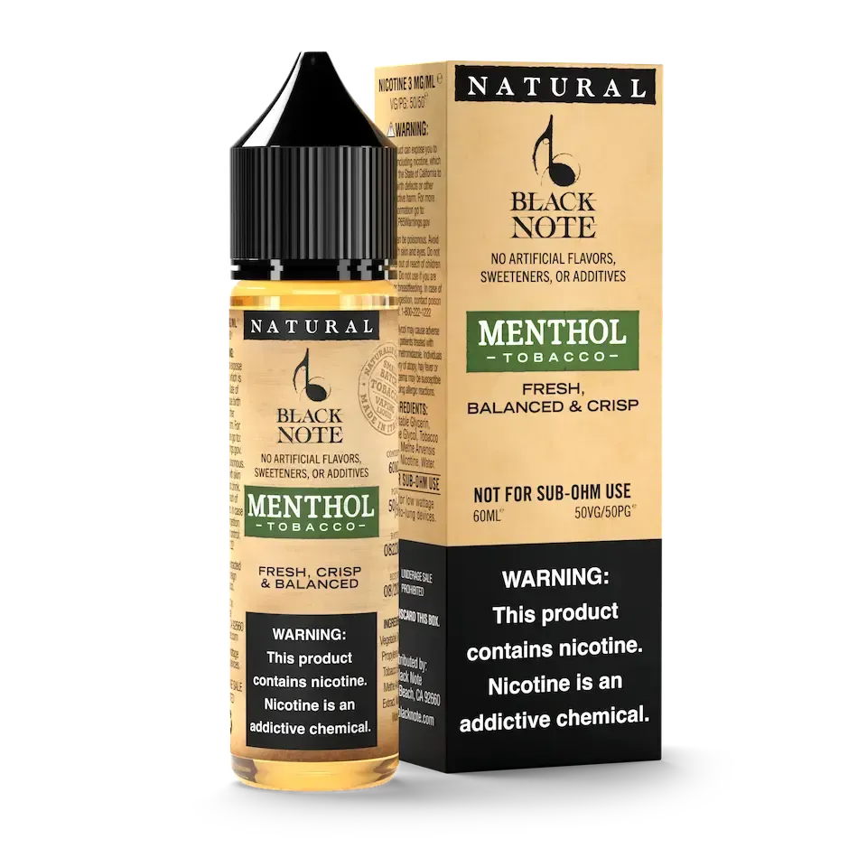 Black Note Menthol Tobacco liquido sigaretta elettronica mentolo fresco