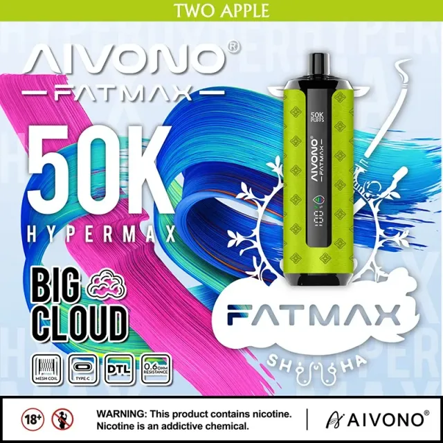 Aivono Aim Fatmax 50000 shisha vape 30ml gusto menta uva