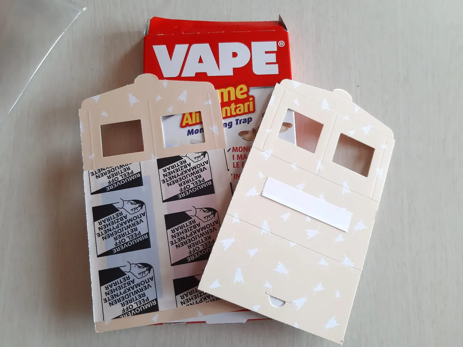 Vape Tarme Alimentari trappola adesiva 3 pezzi dispensa