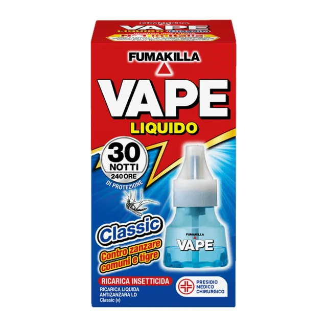 Vape Classic 30 Notti ricarica liquida antizanzare 15ml