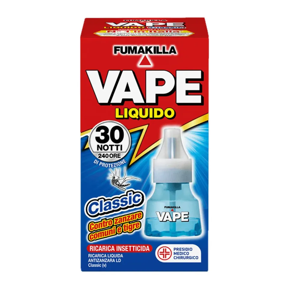 Vape Classic 30 Notti ricarica liquida antizanzare 15ml