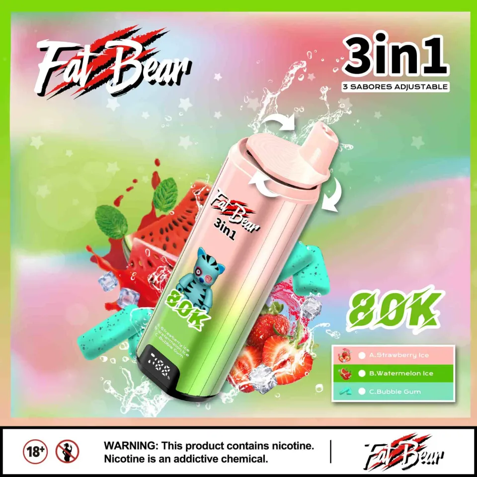 Aivono Aim Fatbear 80000 vape usa e getta 3 in 1 58ml nicotina 5%